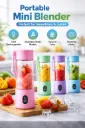 Portable USB Rechargeable Mini Blender for Smoothies & Juices, Random colour