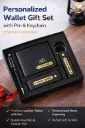Personalized Wallet Gift Set with Pen & Keychain (Premium Combo Box)
