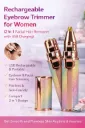 Rechargeable Eyebrow Trimmer for Women (2 in 1 Facial Hair Remover with USB Charging)